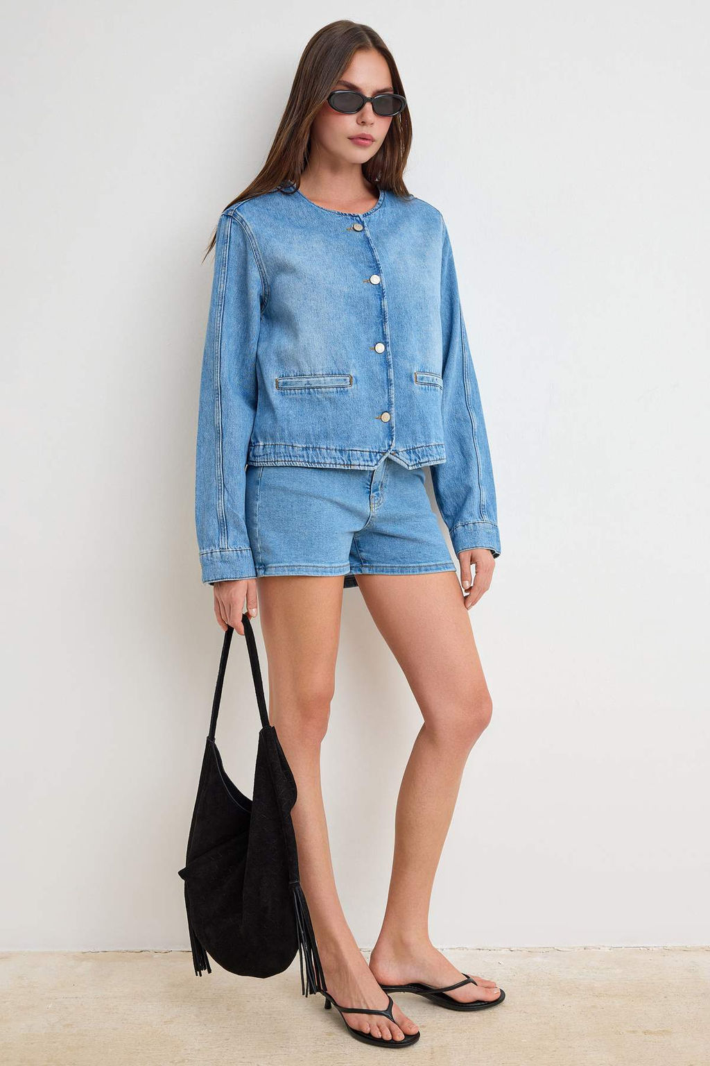 Mavi Dugme Detayl? Denim Ceket TWOSS26CE00041 - Trendyolmilla фото 2