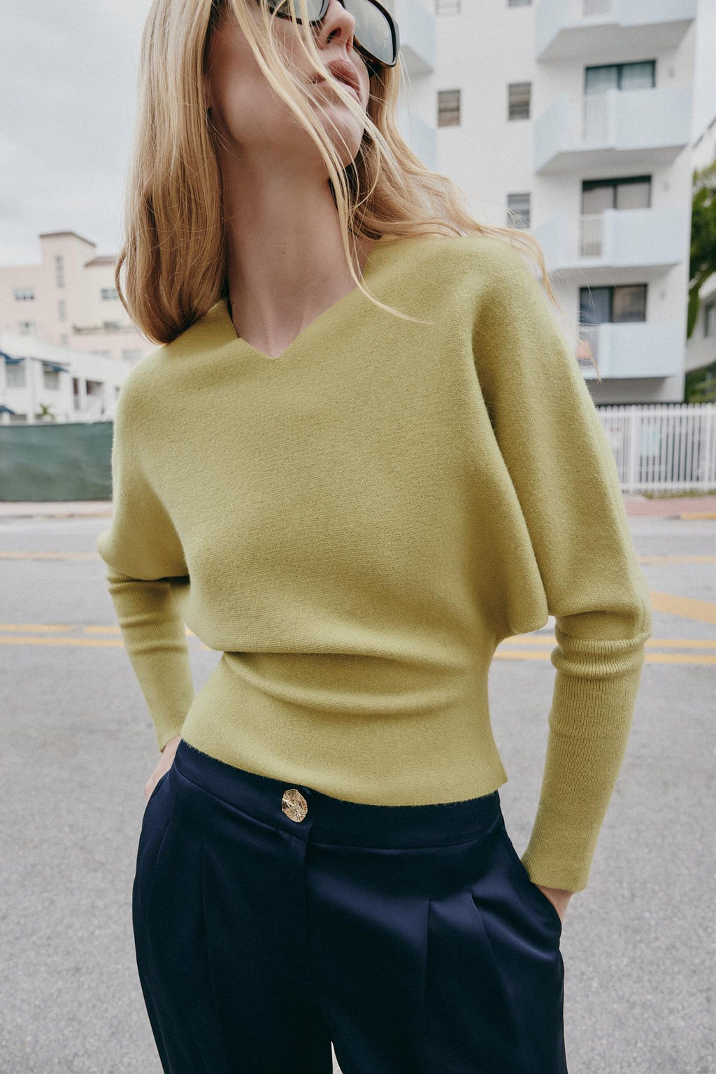 V-NECK KNIT JUMPER - Zara фото 10