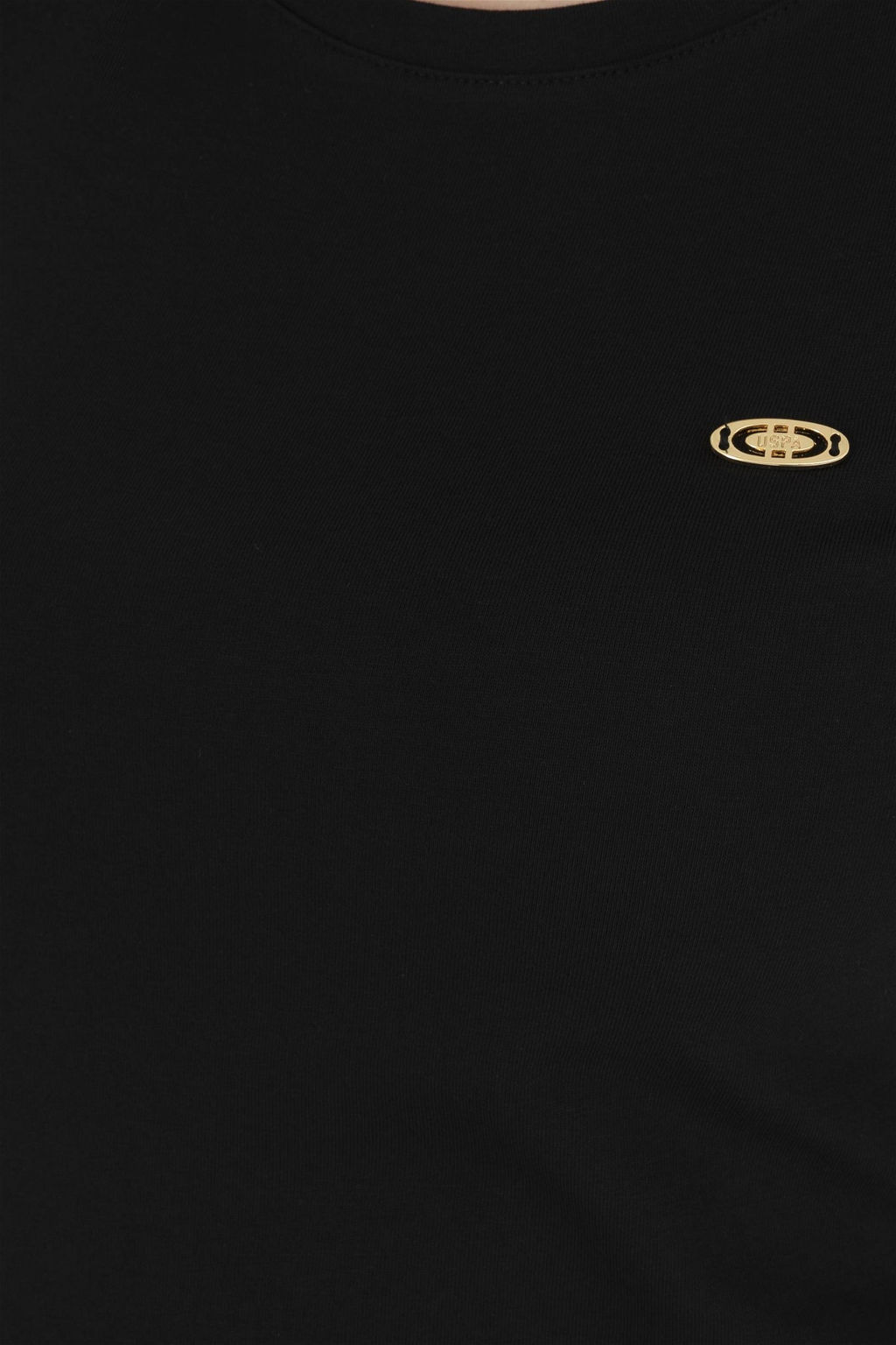 U. S. Polo Assn / Женская черная базовая футболка с круглым вырезом - U.s. polo assn фото 7