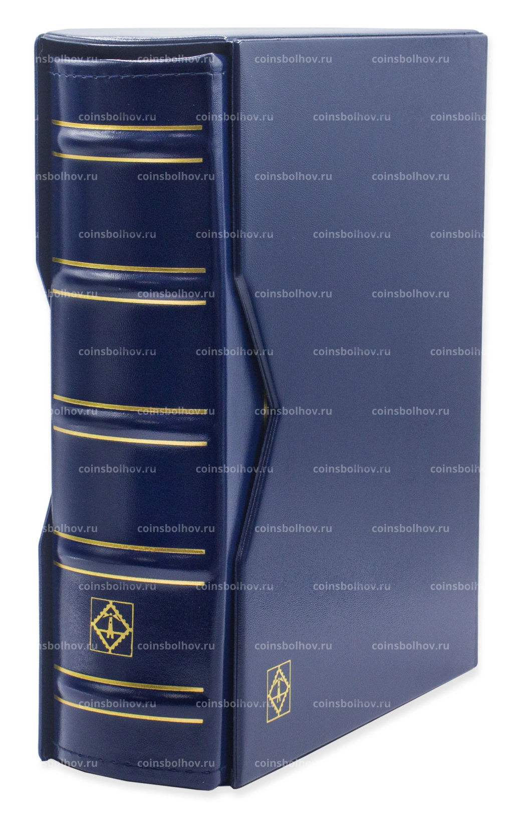 Альбом для монет без листов c защитным шубером формат Optima Gigant Синий Классический дизайн LEUCHTTURM 322659