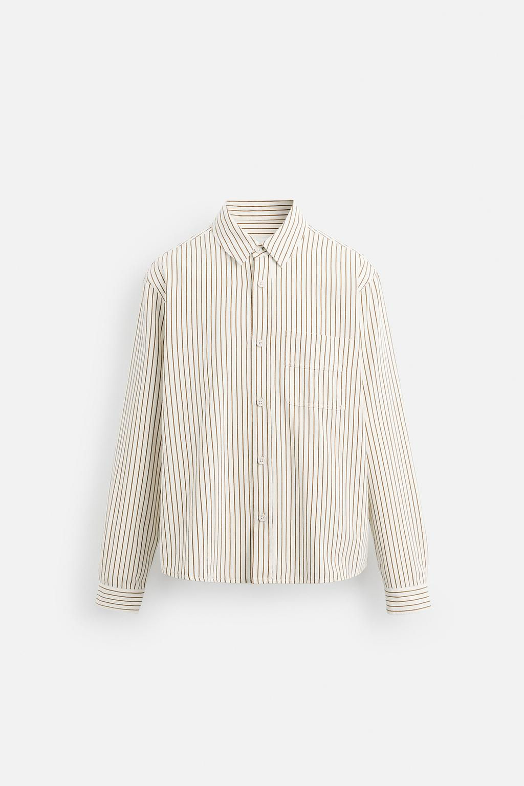 STRIPED RELAXED FIT SHIRT - Zara фото 7