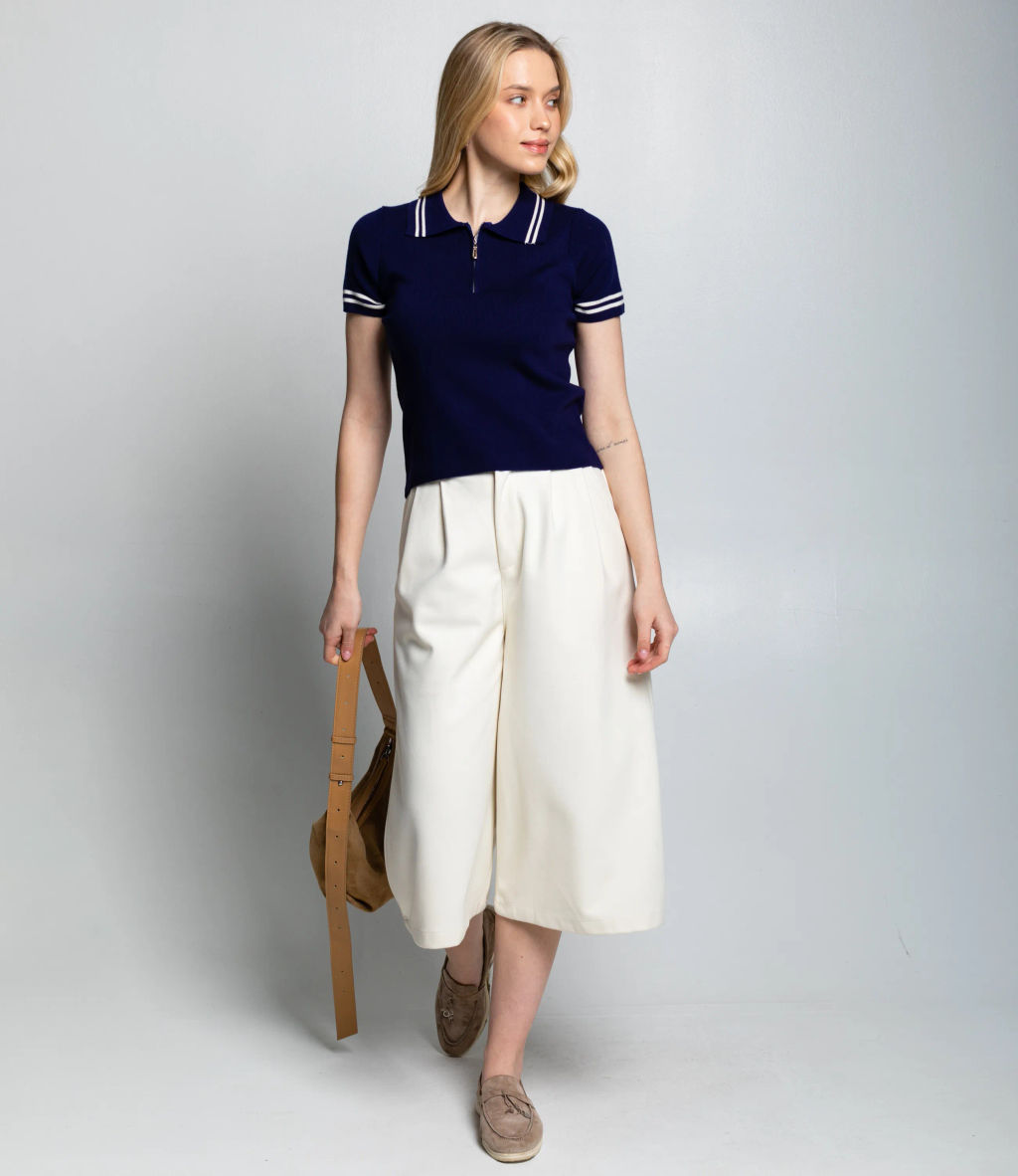 Футболка #КТ8168, тёмно-синий