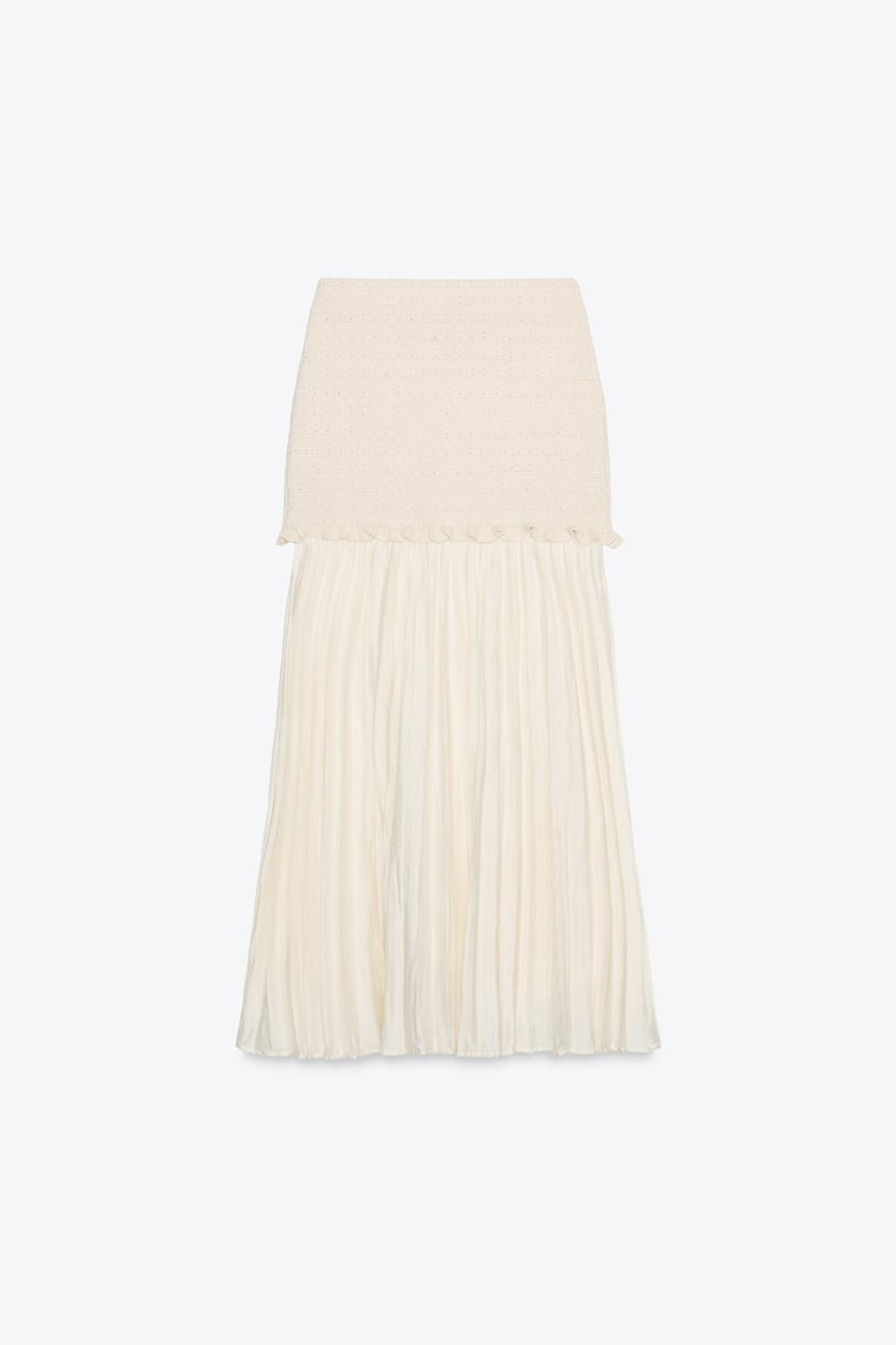 COMBINED KNIT SKIRT - Zara фото 13