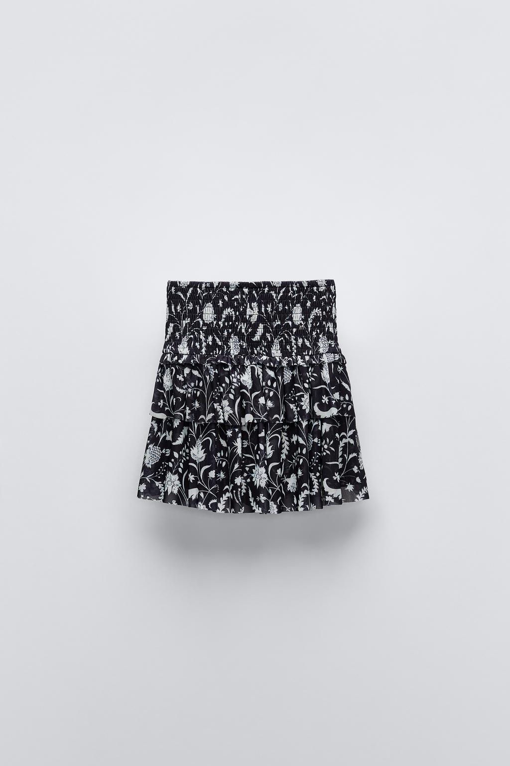 PRINTED TULLE SKIRT - Zara фото 4