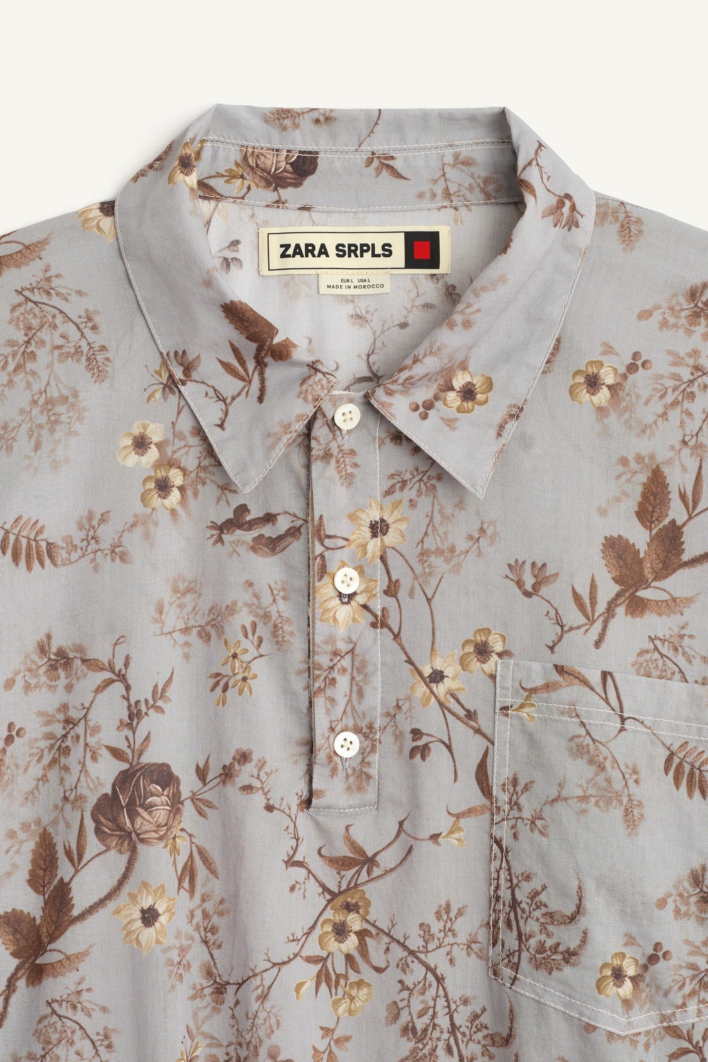 CTTN FLWR SHRT / Estampado - Zara фото 6