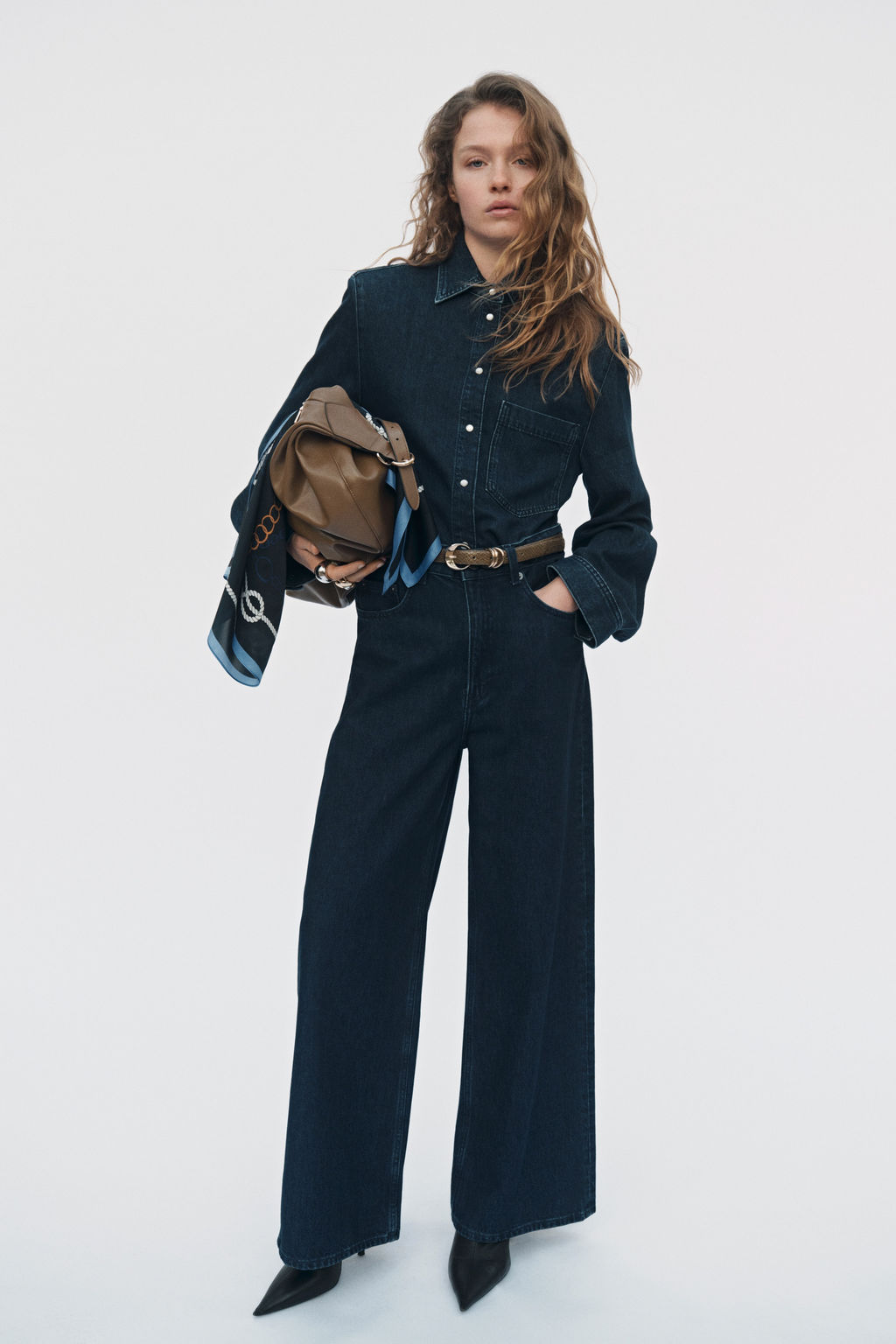 Camisa denim con hombreras - H&m фото 2