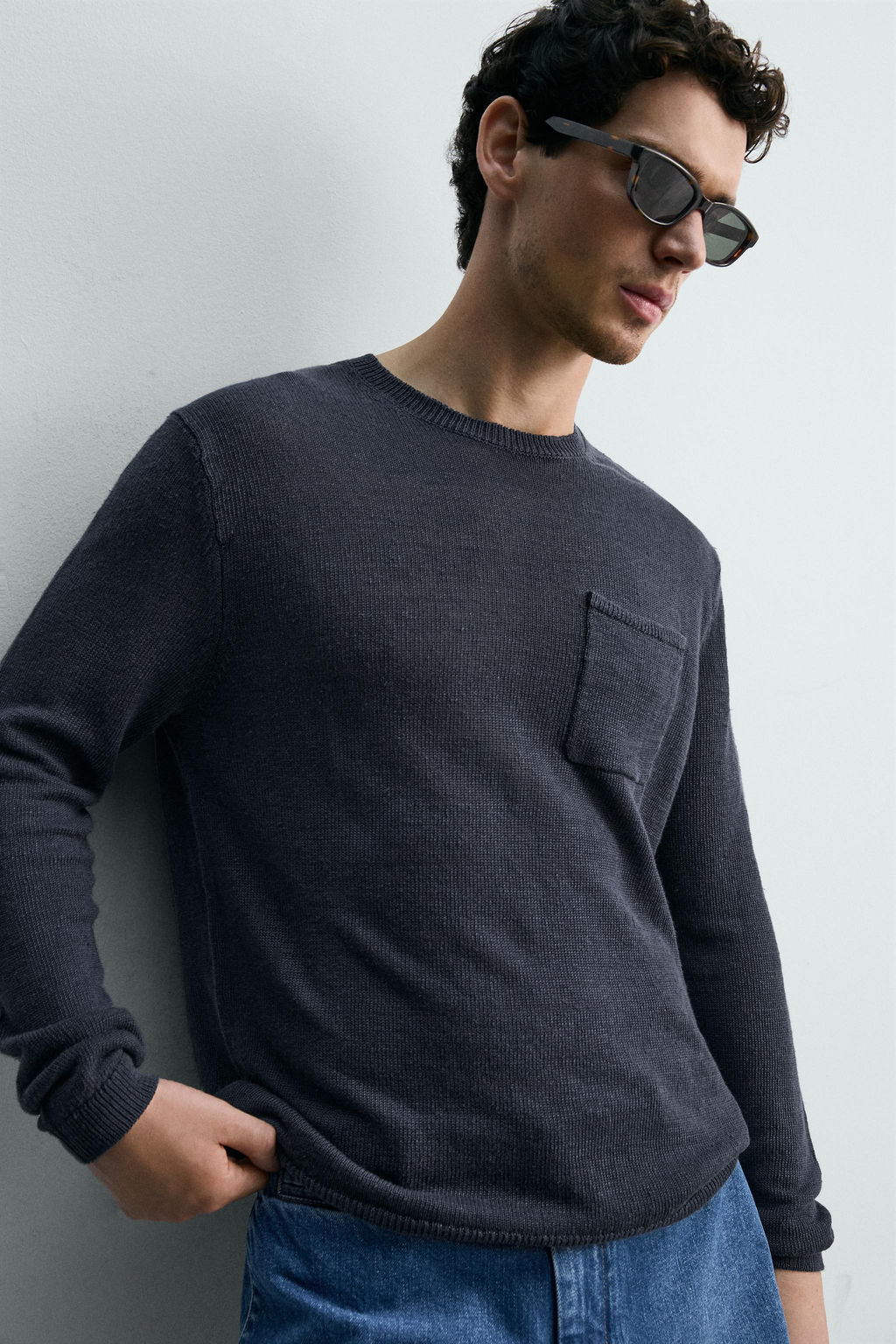 JERSEY REGULAR FIT 100% LINO / Crudo - Zara фото 5