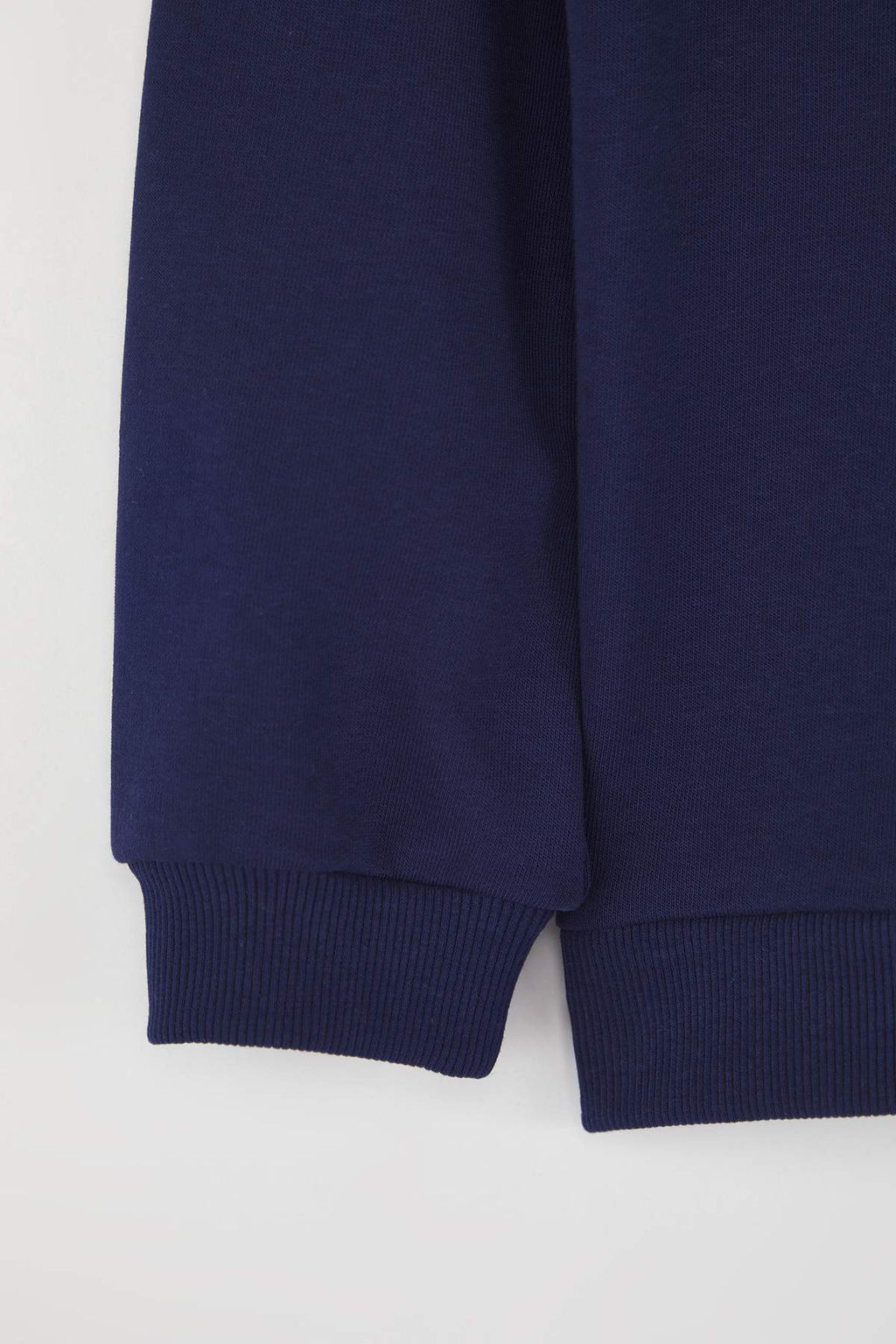 Lacivert Pamuklu Duz/Basic Dik Yaka Regular Orme Erkek Cocuk Sweatshirt TKDAW26SW00008 - Trendyolmilla фото 3