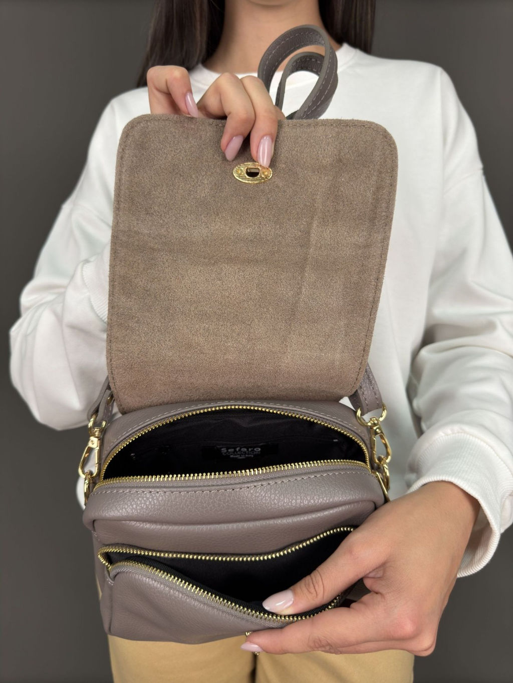 Сумка женская из телячьей кожи