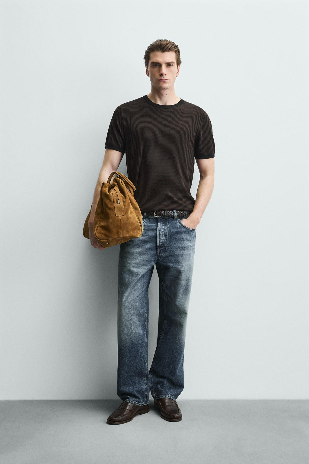 CAMISETA PUNTO MEZCLA VISCOSA / Rayas