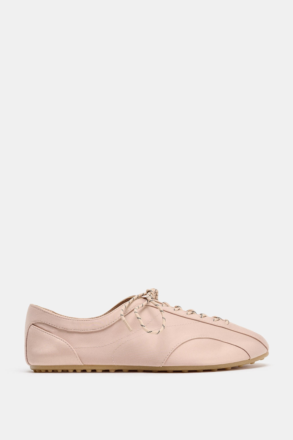 LACE-UP SPORTY BALLET FLATS - Zara фото 9