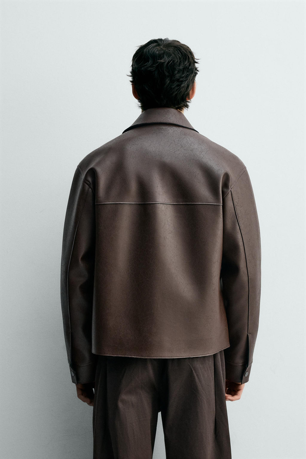 LEATHER EFFECT JACKET - Zara фото 3