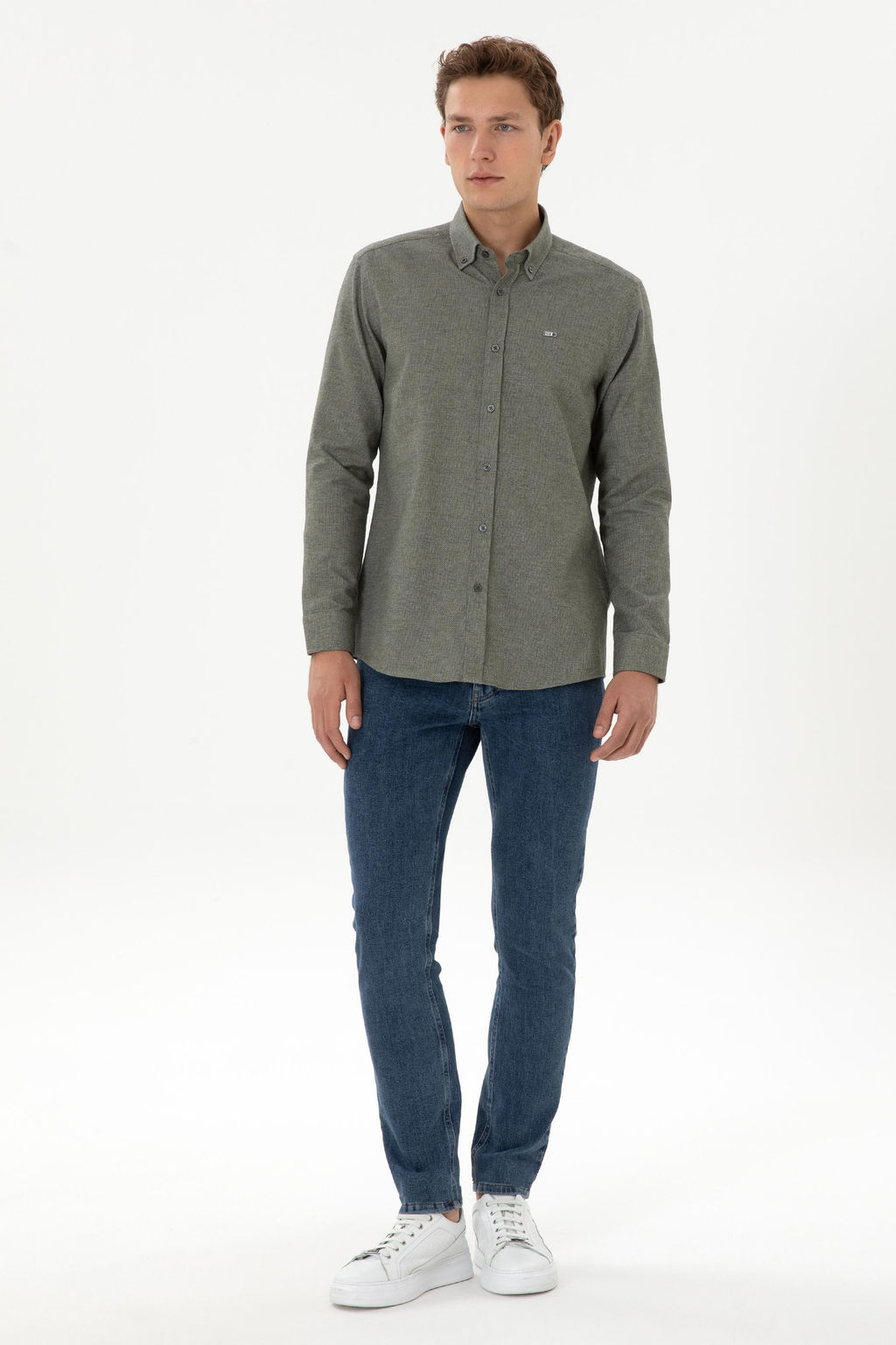 Erkek Haki Uzun Kollu G_mlek - U.s. polo assn фото 4