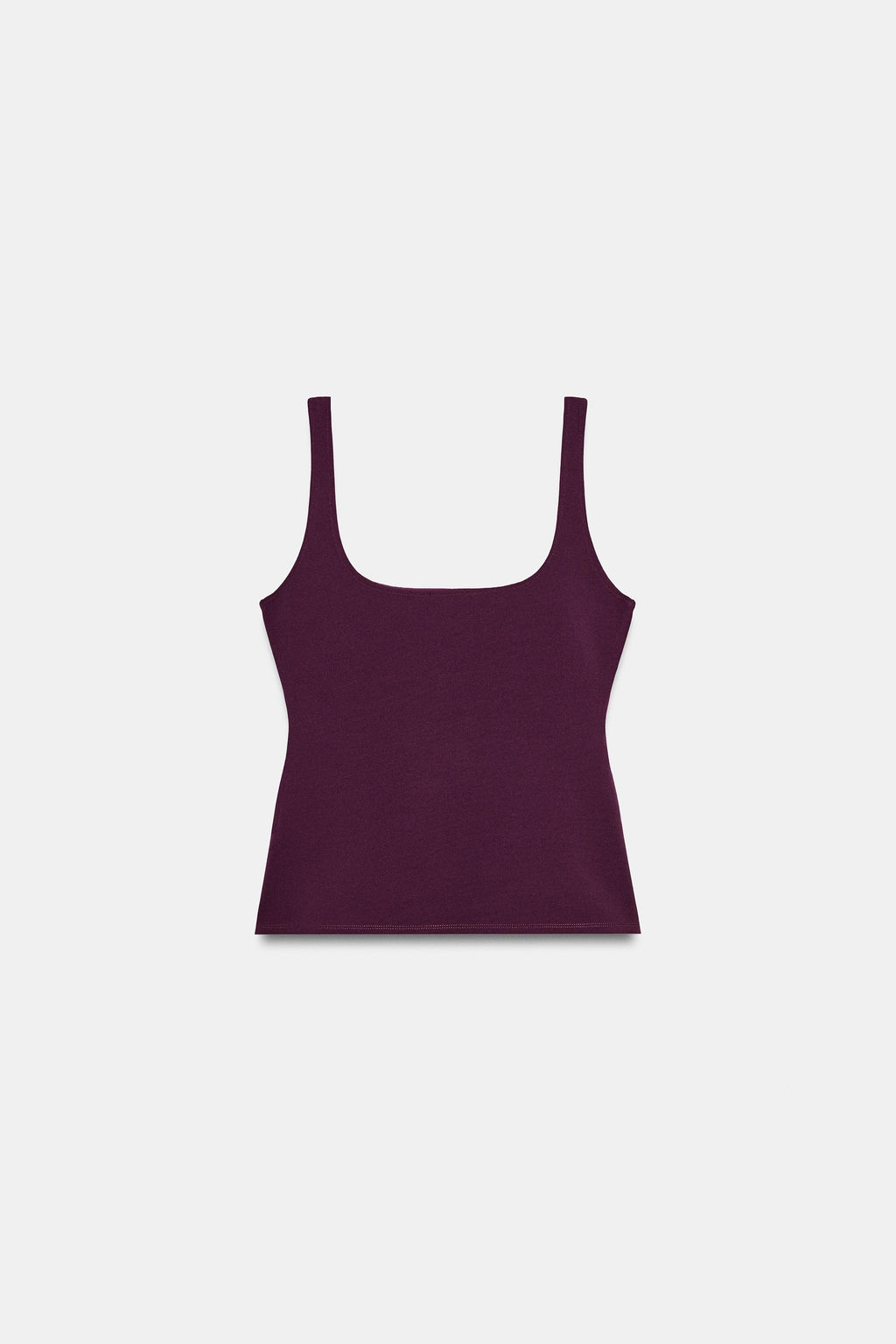 TOP STRETCH CORSETERO / Berenjena oscuro - Zara фото 5