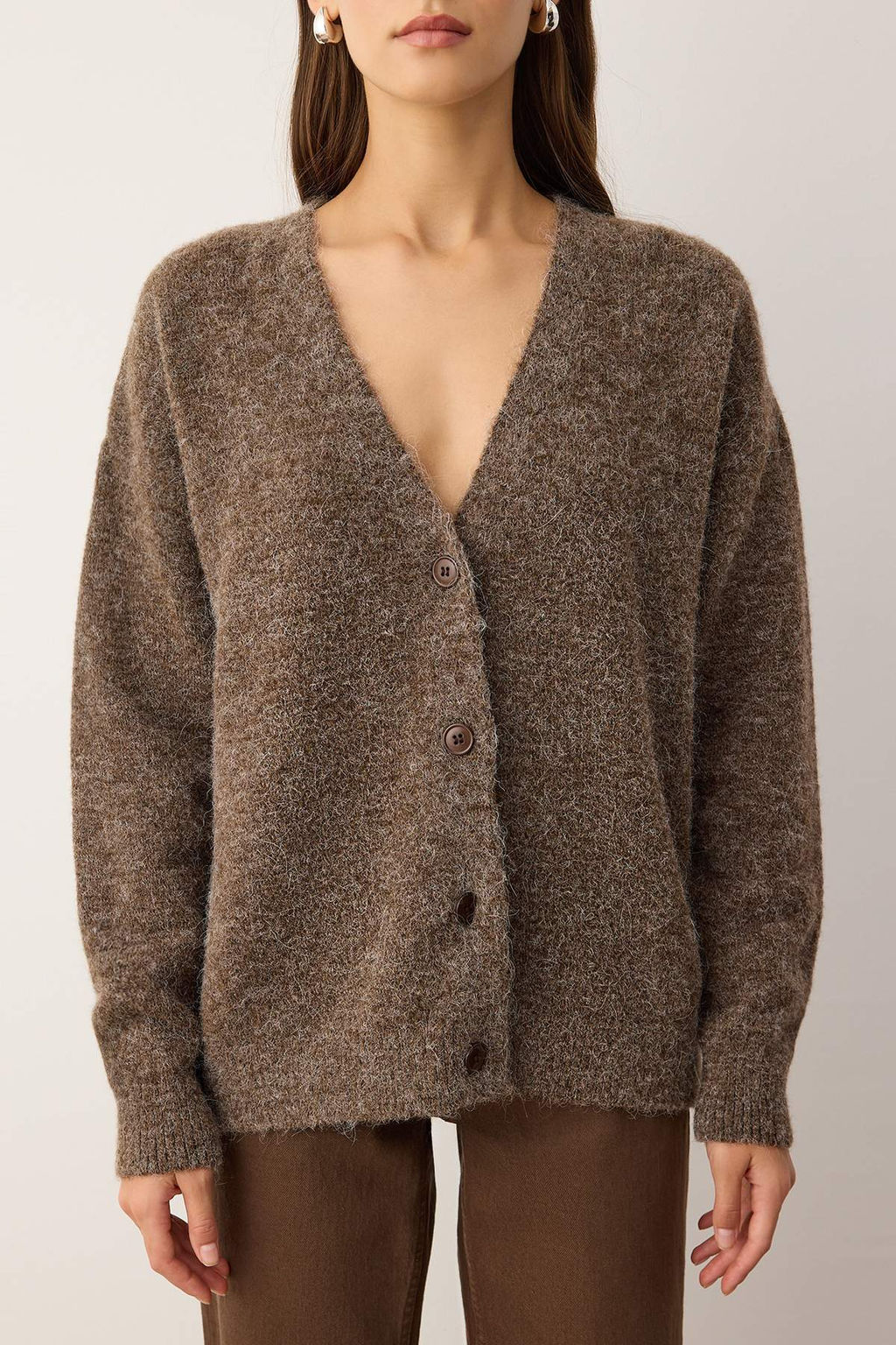 Wardrobe Essentials Vizon Alpaca Kar?s?ml? Basic Triko H?rka TWOAW26HI00265 - Trendyolmilla фото 3