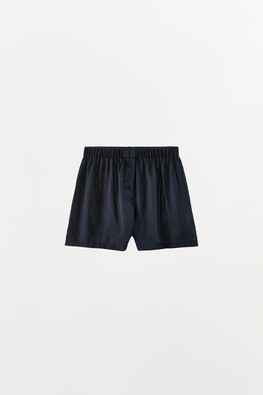 SHORTS LISO SATINADO / Azul noche - Zara фото 4