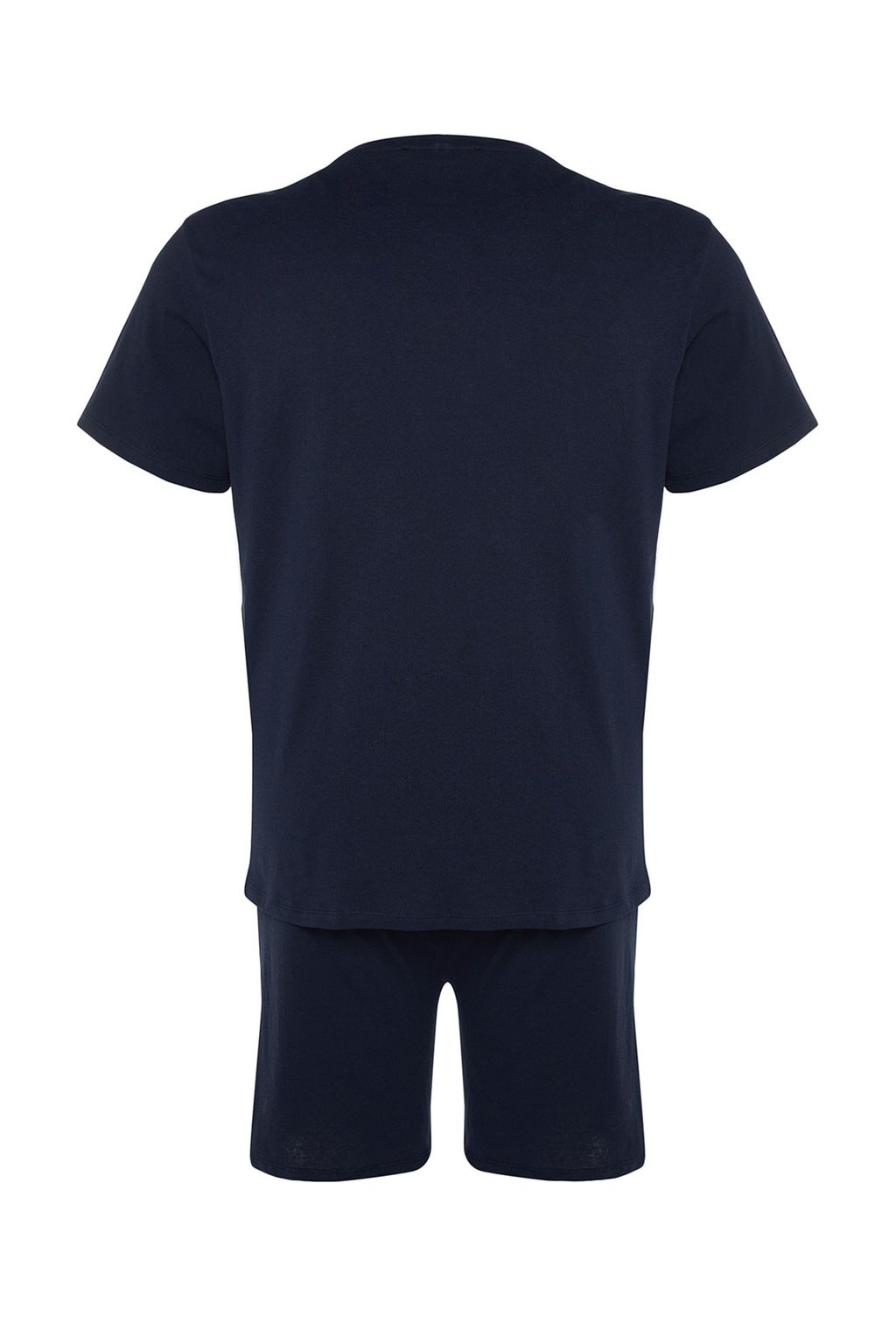 TRENDYOL MAN Buyuk Beden Lacivert Regular Fit Rahat Slogan Bask?l? Orme Sortlu Pijama Tak?m? TMNSS23PT00013 - Trendyolmilla фото 20