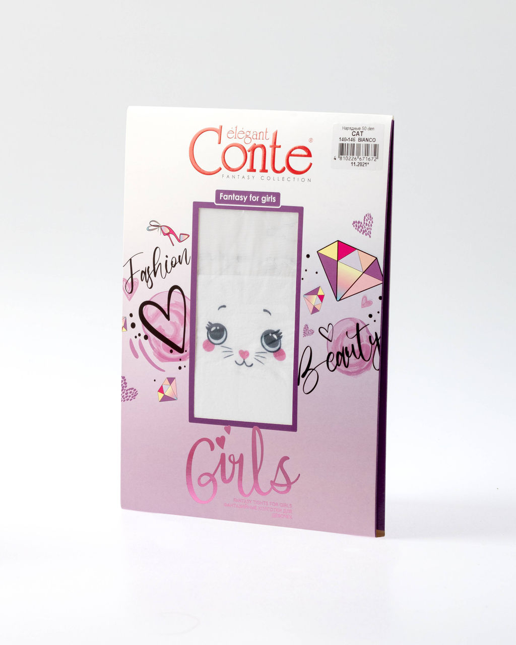 CONTE Колготки с имитацией гольфинов CAT bianco - Conte elegant фото 4