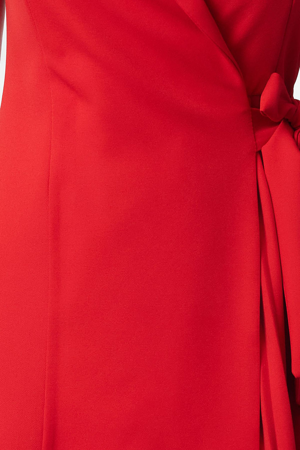 K?rm?z? Pilise Detayl? Mini Dokuma Ceket Elbise TWOSS24EL00793