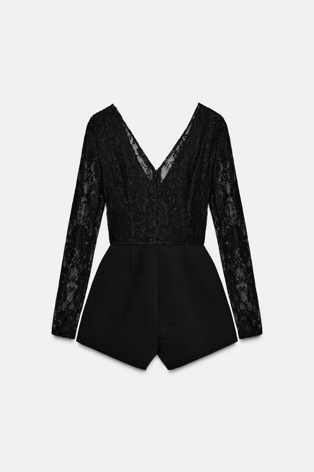 CONTRAST LACE PLAYSUIT - Zara фото 5