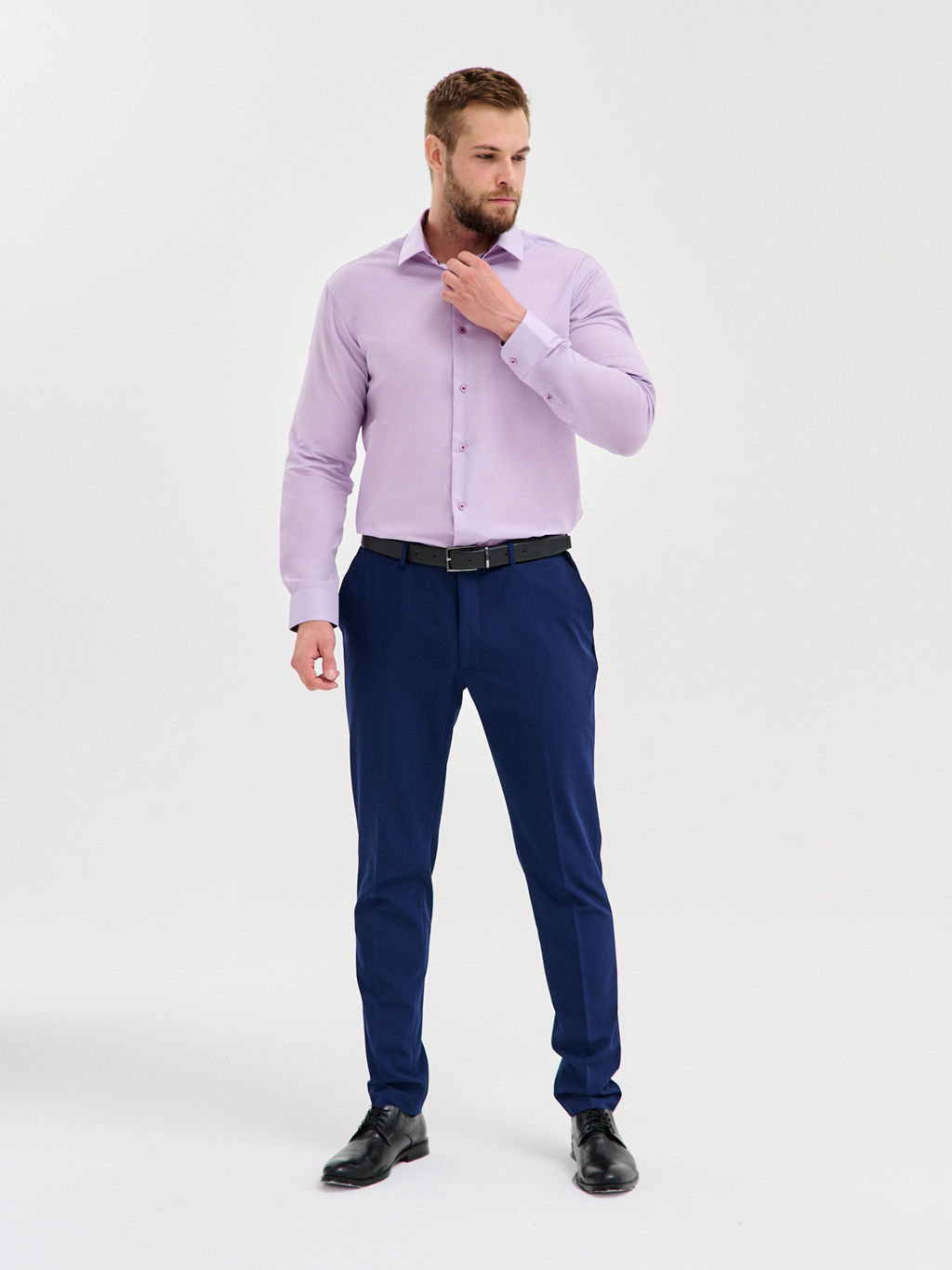 Сорочка мужская длинный рукав GREG 174/231/0962/Z/1p  фото 4