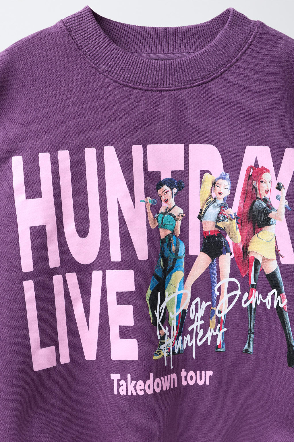 SUDADERA ESTAMPADA KPOP DEMON HUNTERS NETFLIX  / Morado - Zara фото 3