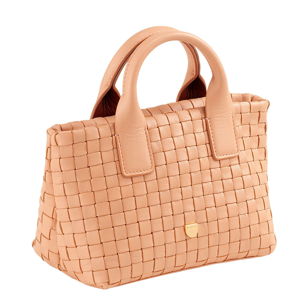 Итальянская миниатюрная женская сумочка DuDu Bags серии Ibiza | пудровый - Dudubags фото 2