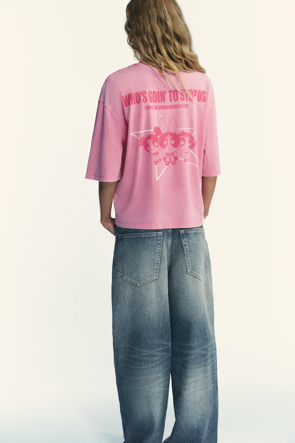 THE POWERPUFF GIRLS FADED-EFFECT T-SHIRT - Zara фото 3