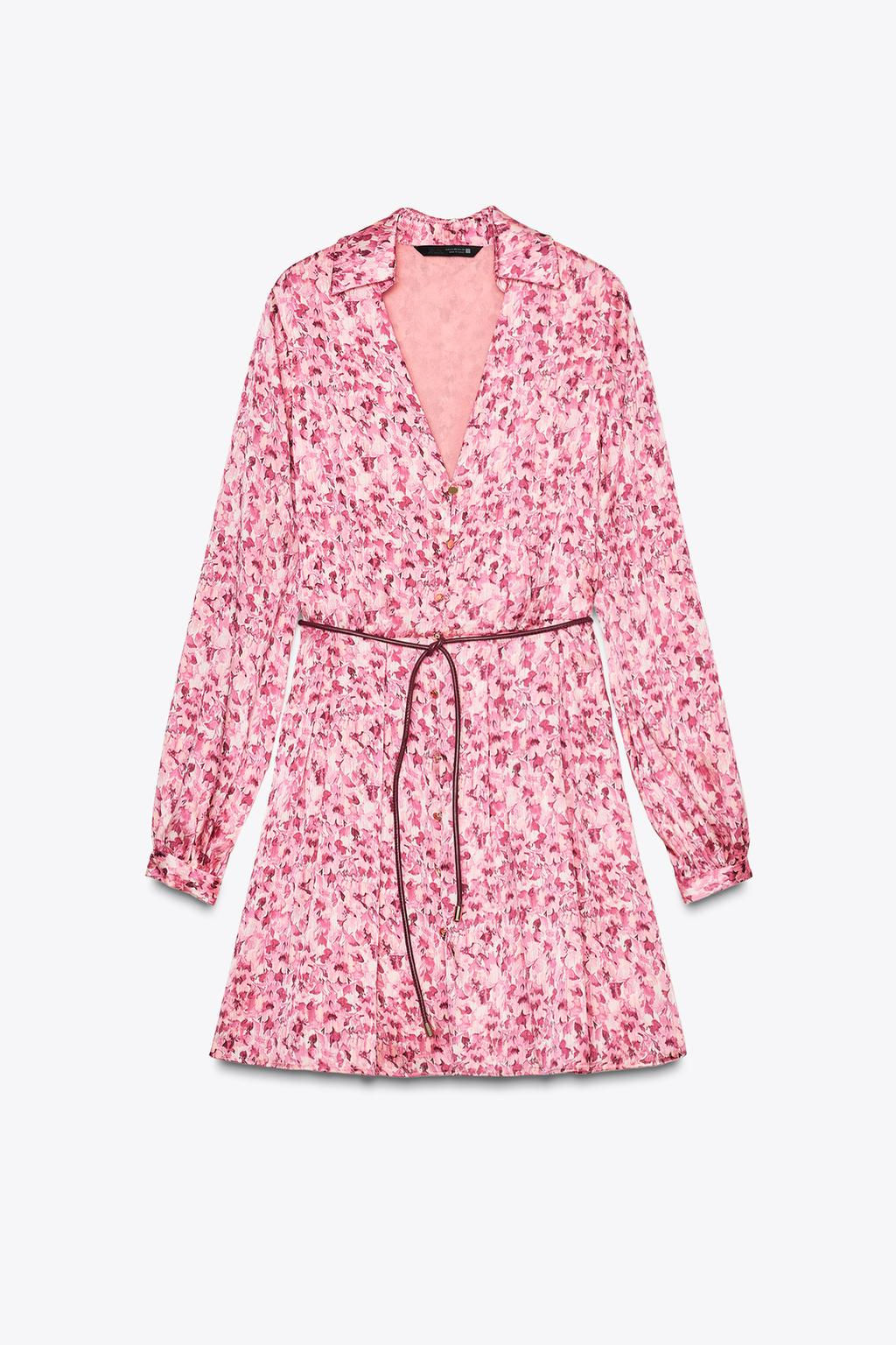 SHORT DRESS WITH A FLORAL PRINT - Zara фото 9