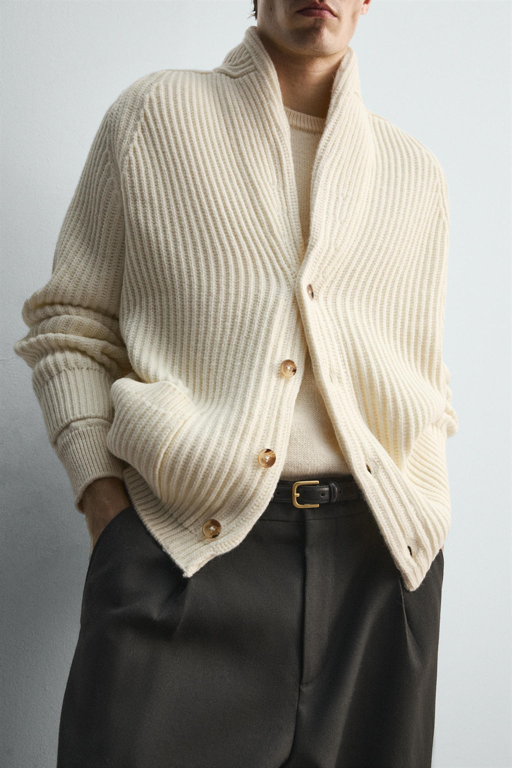 LIMITED EDITION TEXTURED CARDIGAN - Zara фото 7