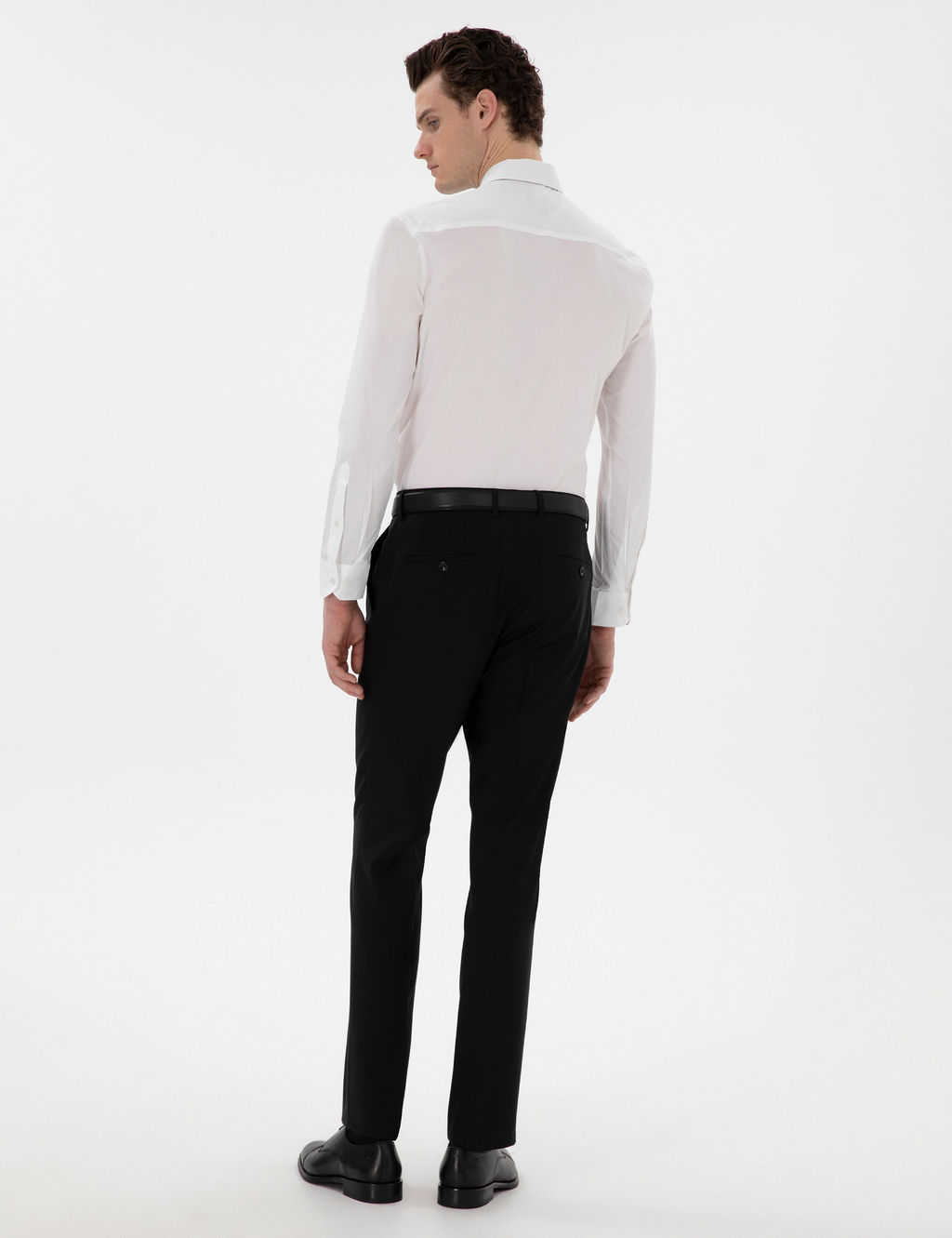 Siyah Slim Fit Kuma_ Pantolon