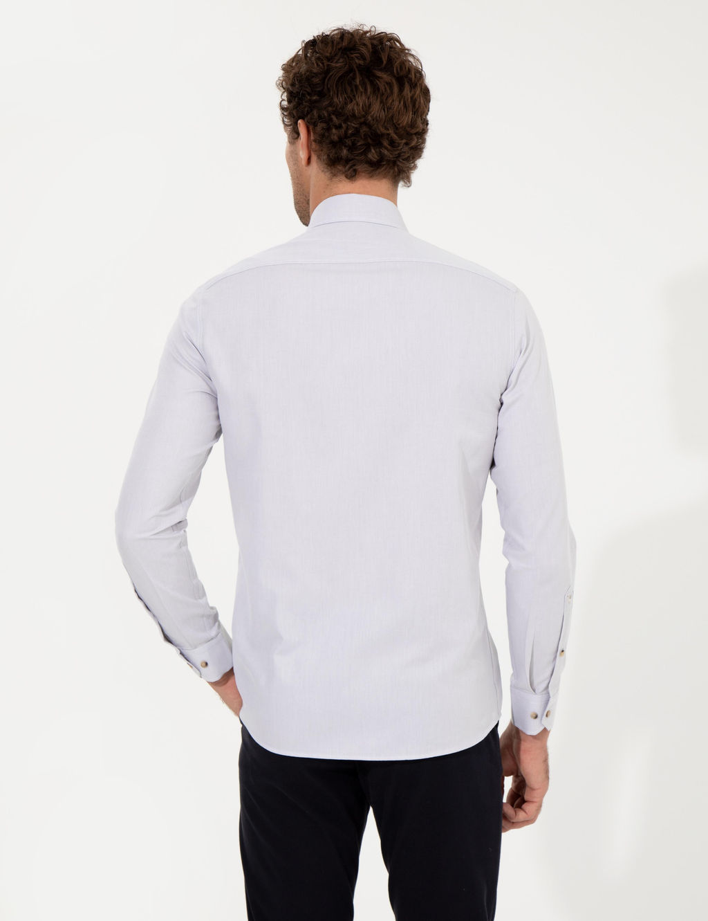 Bej Slim Fit Uzun Kollu G_mlek - Cacharel фото 5
