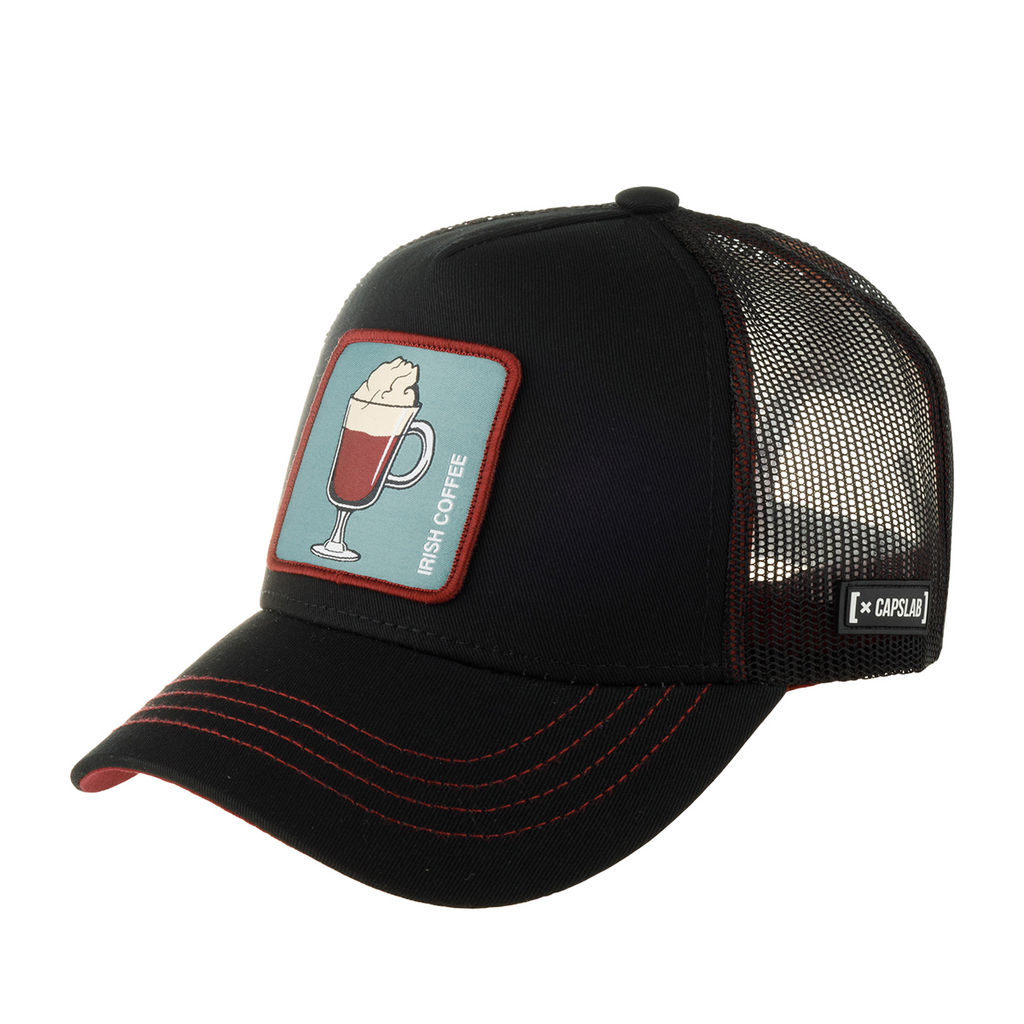 Бейсболка CAPSLAB арт. CL/0/1/CAS2/IR1 Cocktails Irish coffee (черный / голубой)