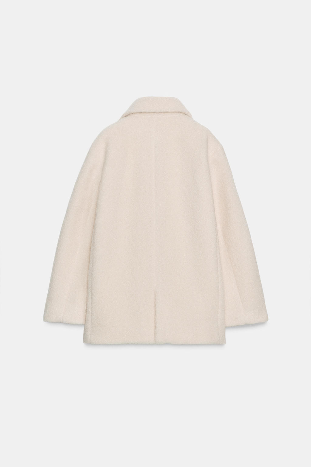 BOUCL_ DOUBLE-BREASTED MID-LENGTH COAT - Zara фото 8
