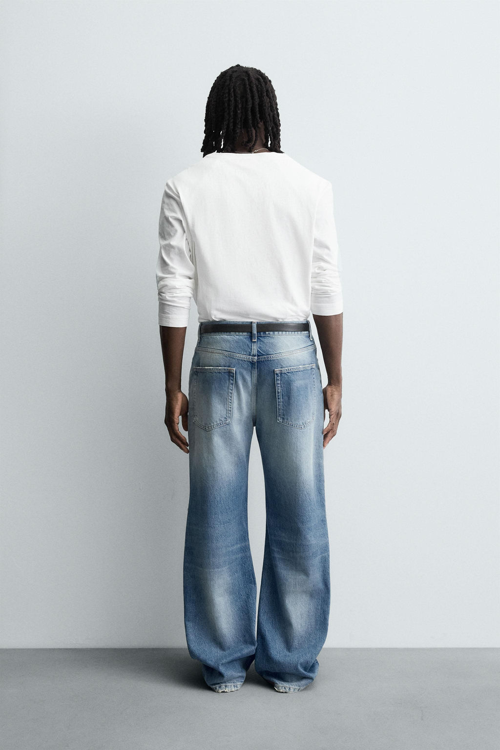 RIPPED RELAXED FIT JEANS - Zara фото 3