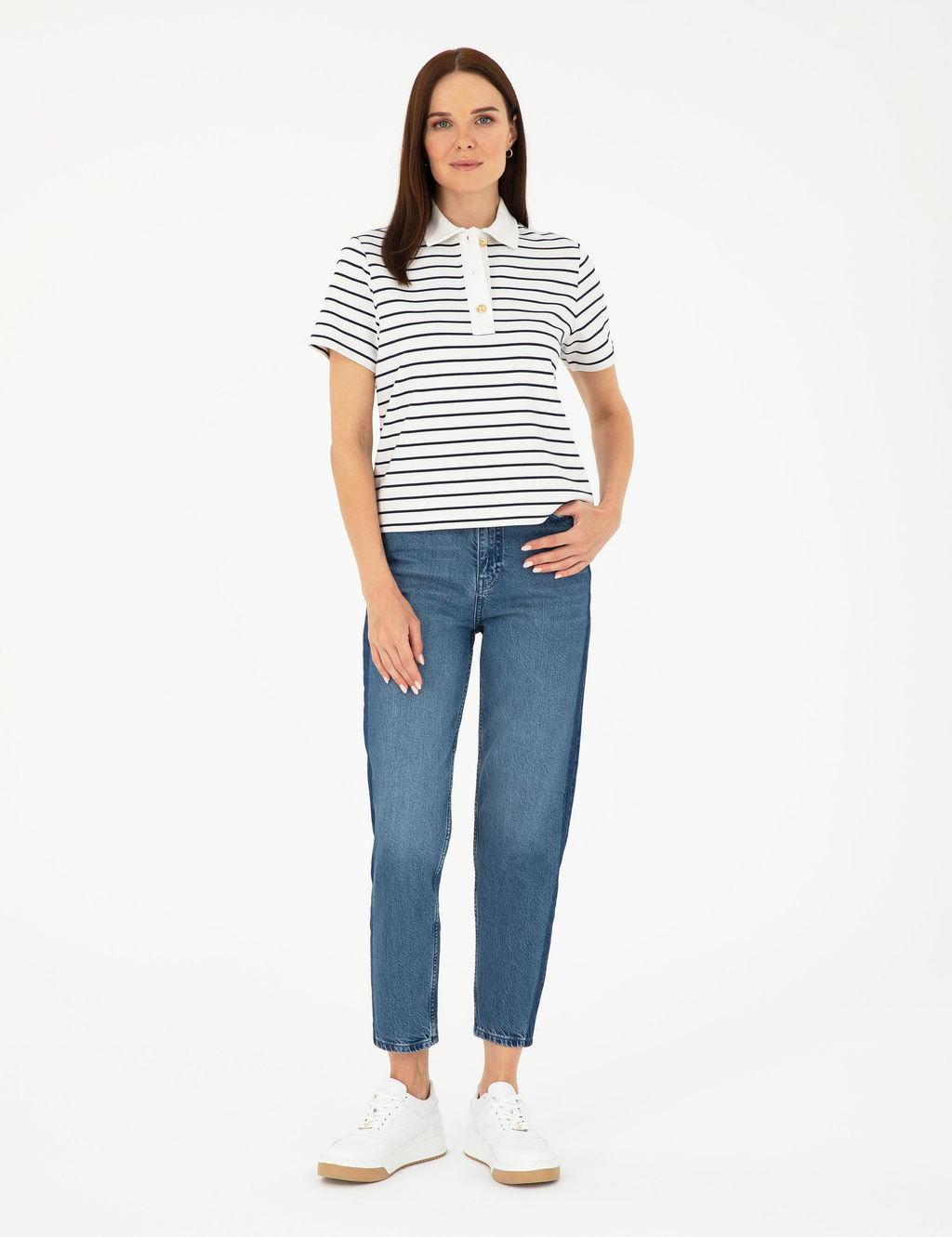 Ekru Regular Fit Polo Yaka Ti__rt - Pierre cardin фото 4