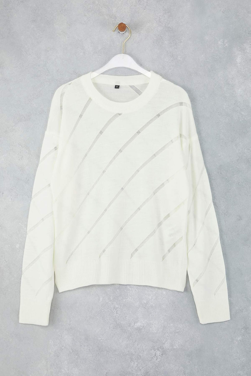 Siyah Ajurlu/Delikli Triko Kazak TWOAW24KZ00157 - Trendyolmilla фото 13