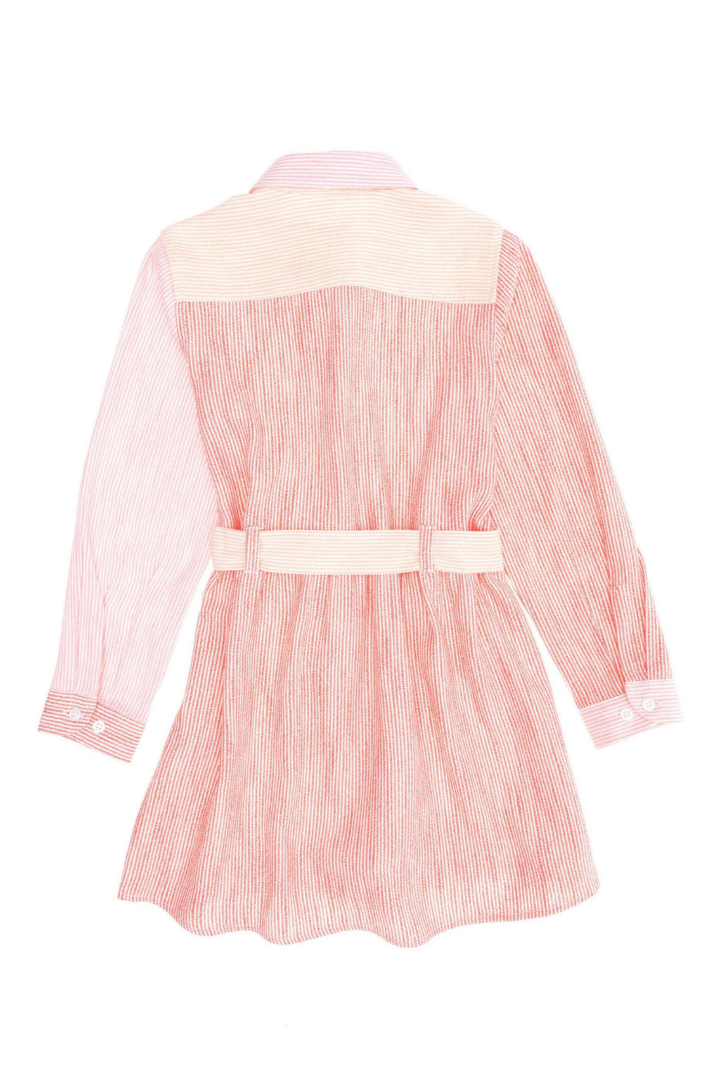 Светло-розовое плетеное платье для девочки - U.s. polo assn фото 5