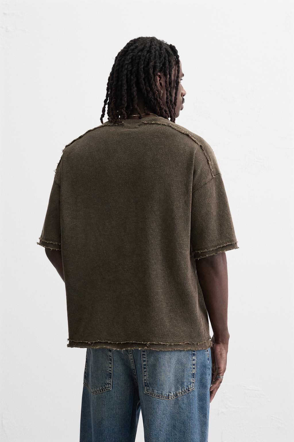 FADED KNIT T-SHIRT - Zara фото 3