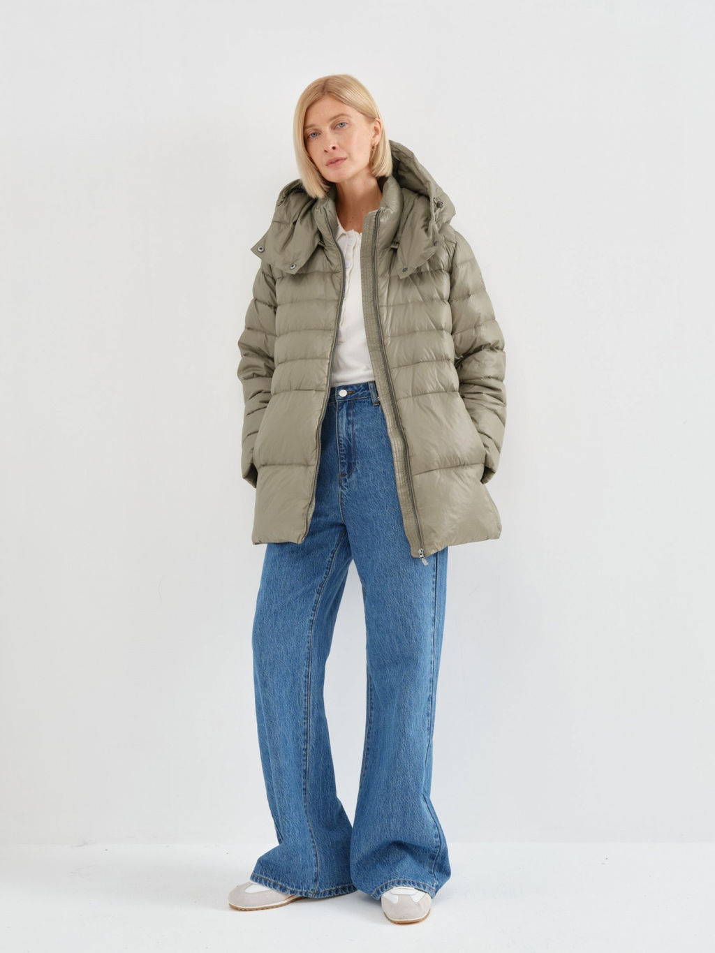 Conso/WDS 230557 - dusty olive Пуховая куртка  фото 6