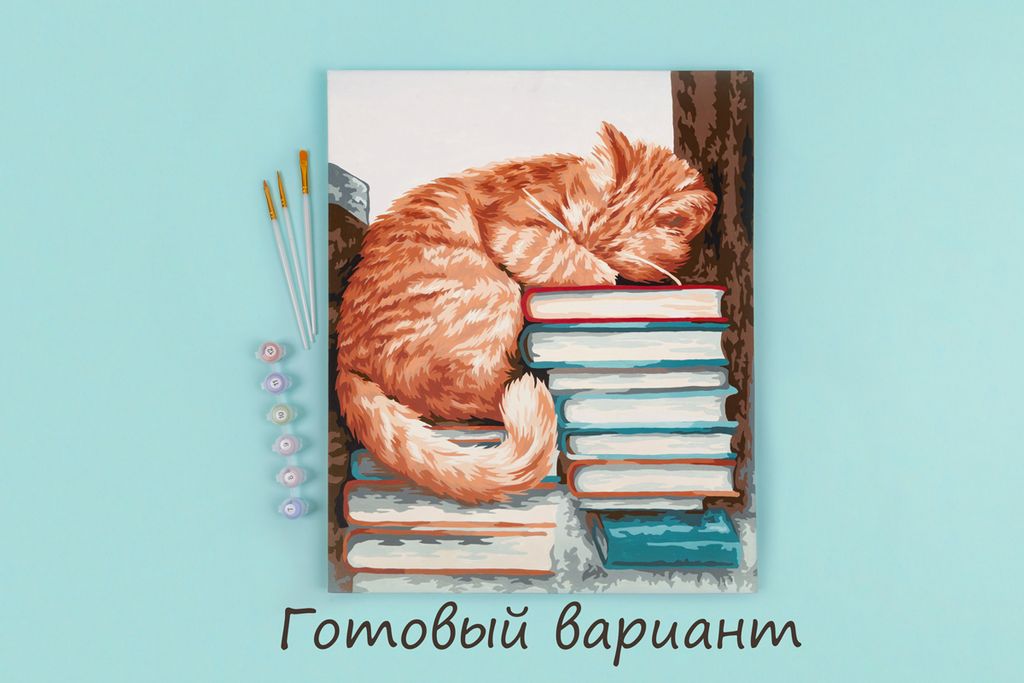 ФРЕЯ PNB/PL-056 Набор для раскрашивания по номерам 50 х 40 см Мудрый кот фото 7