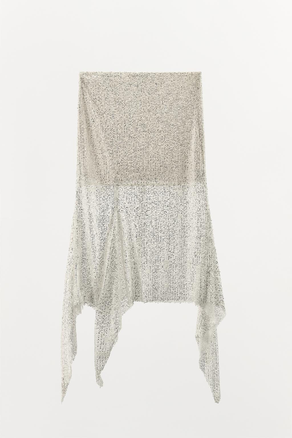 SHIMMER ASYMMETRIC SKIRT - Zara фото 5
