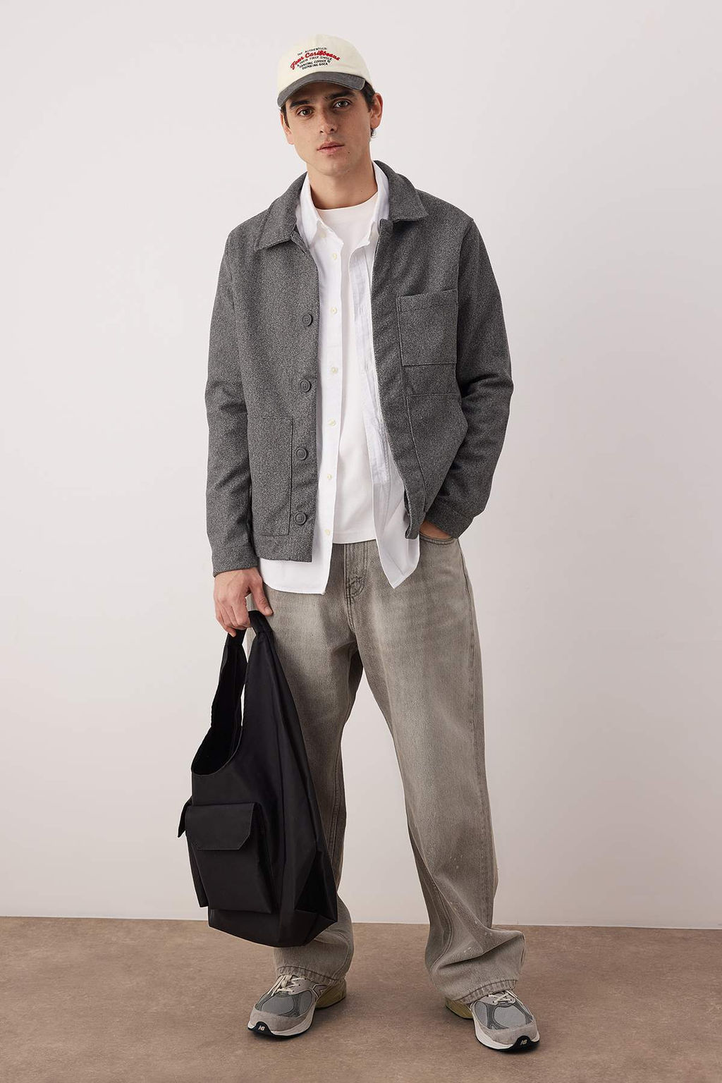 Antrasit Regular Erkek Mont TMNAW26MO00033 - Trendyolmilla фото 23