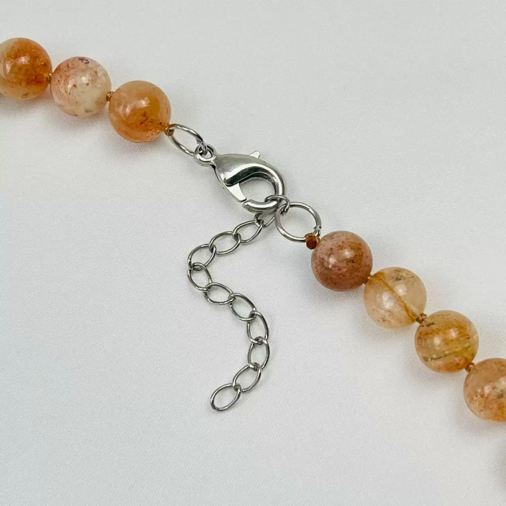 Бусы из камня Солнечный камень (Индия) 50 см +