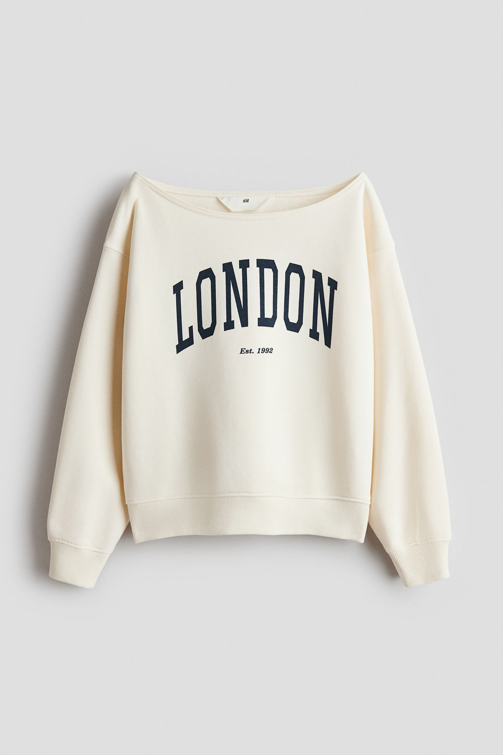 Top off-the-shoulder de corte oversize - H&m фото 2