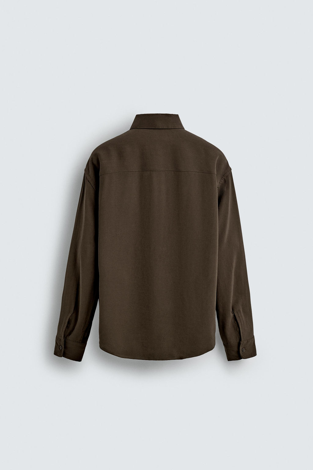 CAMISA FLUIDA RELAXED FIT / Marr?n - Zara фото 8