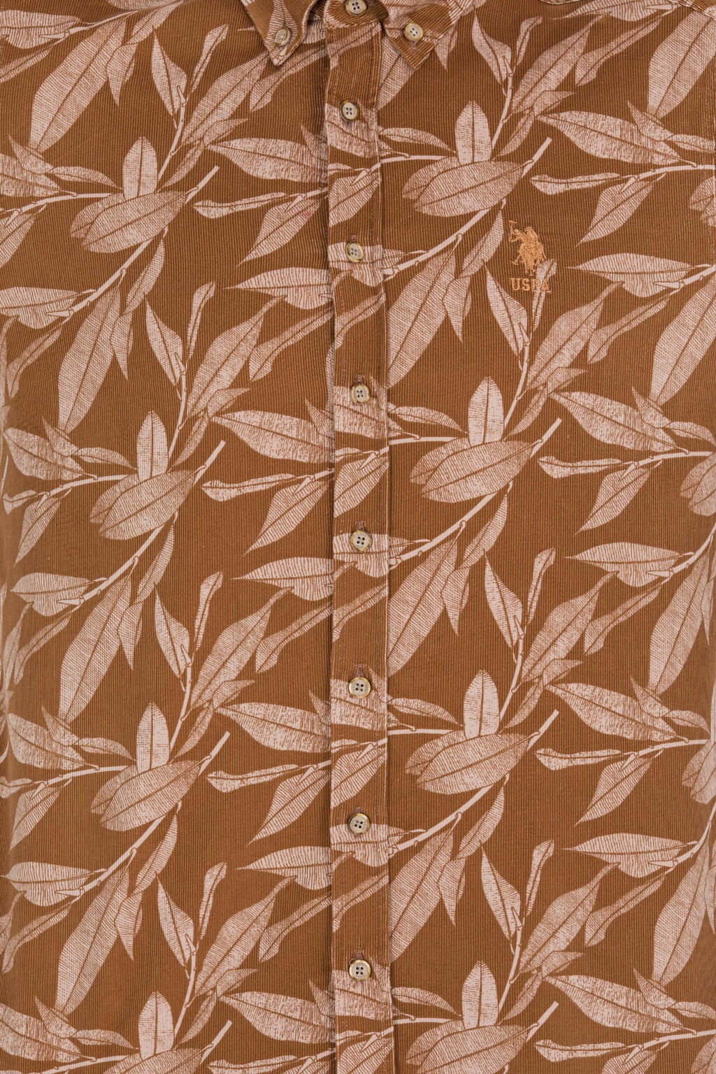 U. S. Polo Assn Мужская рубашка светло-коричневого цвета с длинным рукавом - U.s. polo assn фото 6