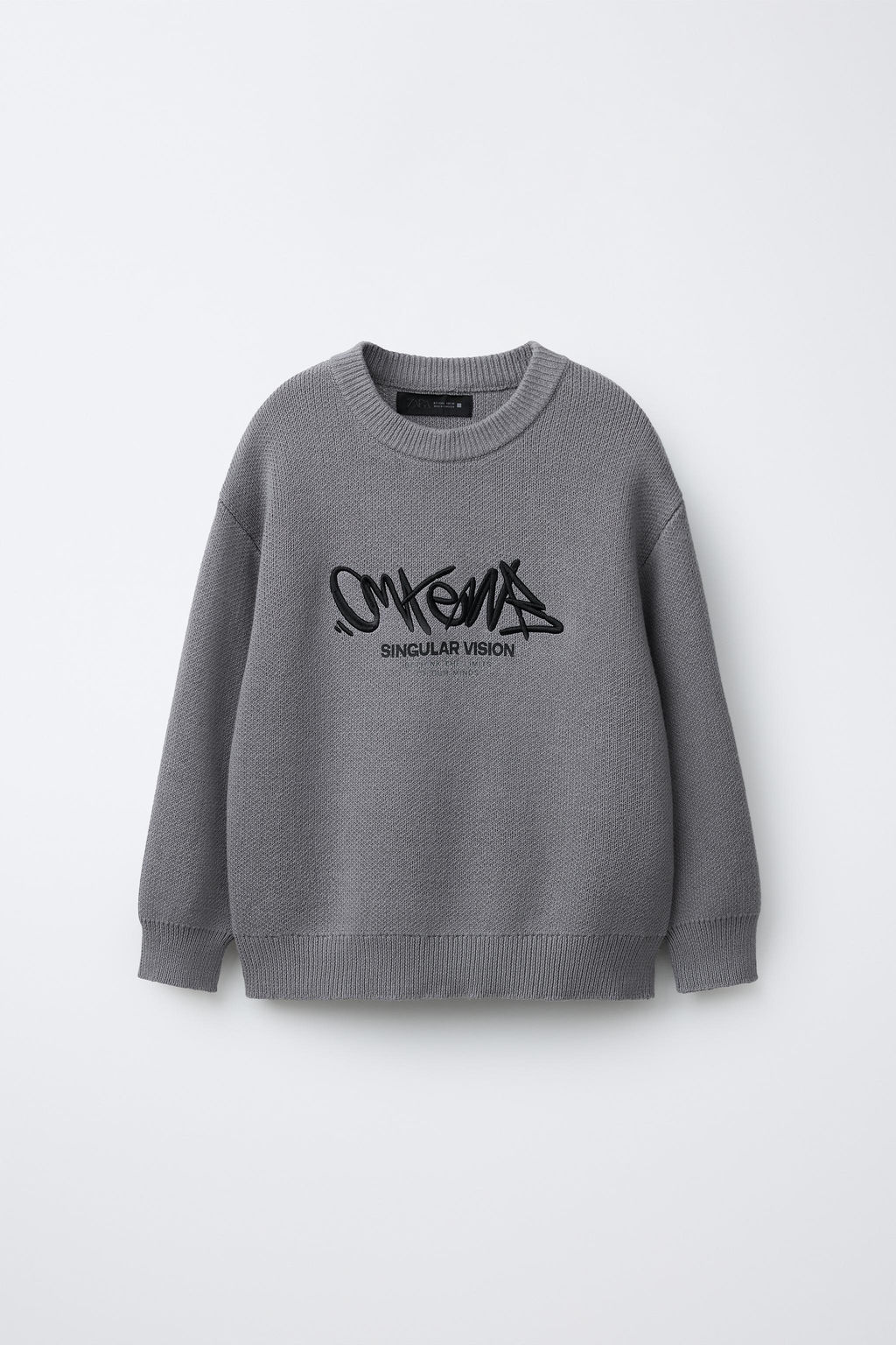 EMBROIDERED GRAFFITI KNIT JUMPER - Zara фото 7