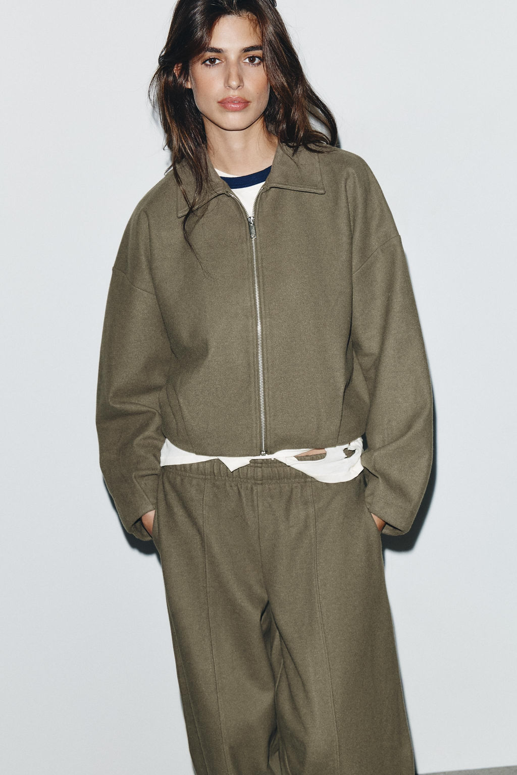 SOFT ZIP-UP BOMBER JACKET - Zara фото 2