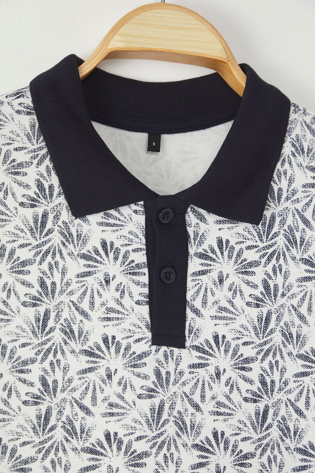TRENDYOL MAN Lacivert Regular/Normal Kesim Desenli Polo Yaka T-shirt TMNSS25PO00032 - Trendyolmilla фото 6